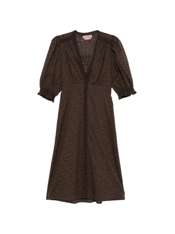 knee length dresses for ladies Abito Longuette Nero TWINSET main image 0