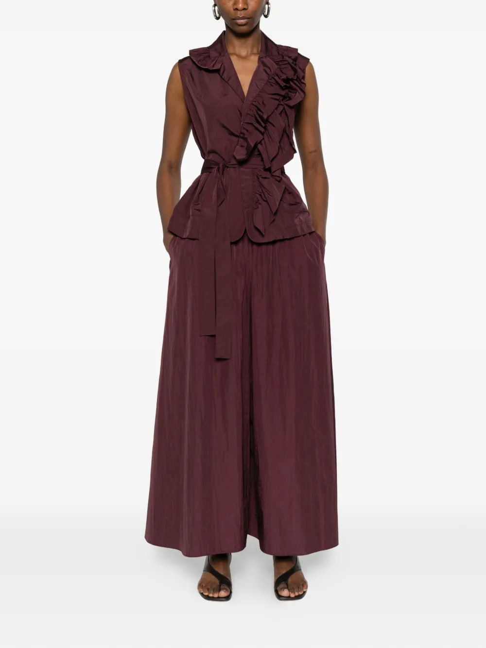  Psophia Drawstring Trousers - Red 