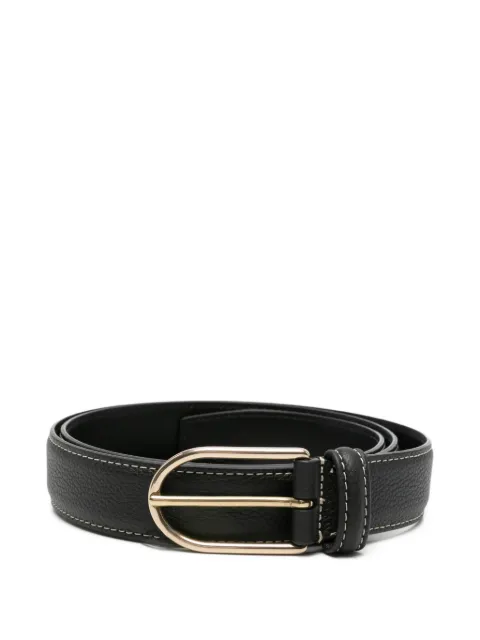 Dell'oglio grained-leather buckle belt