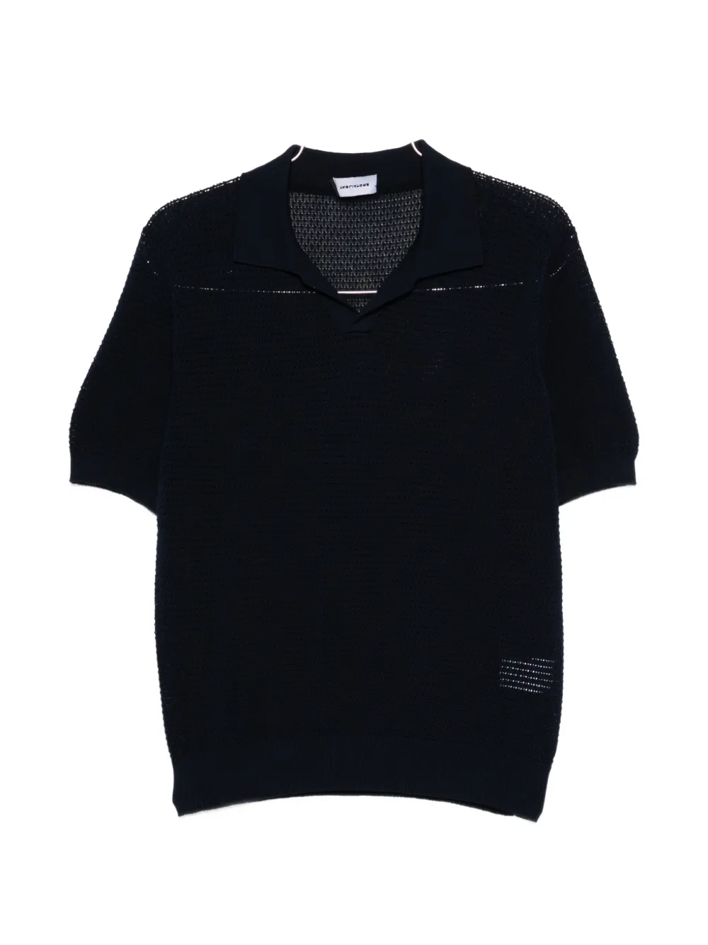 Tagliatore V-neck knitted T-shirt - Blau