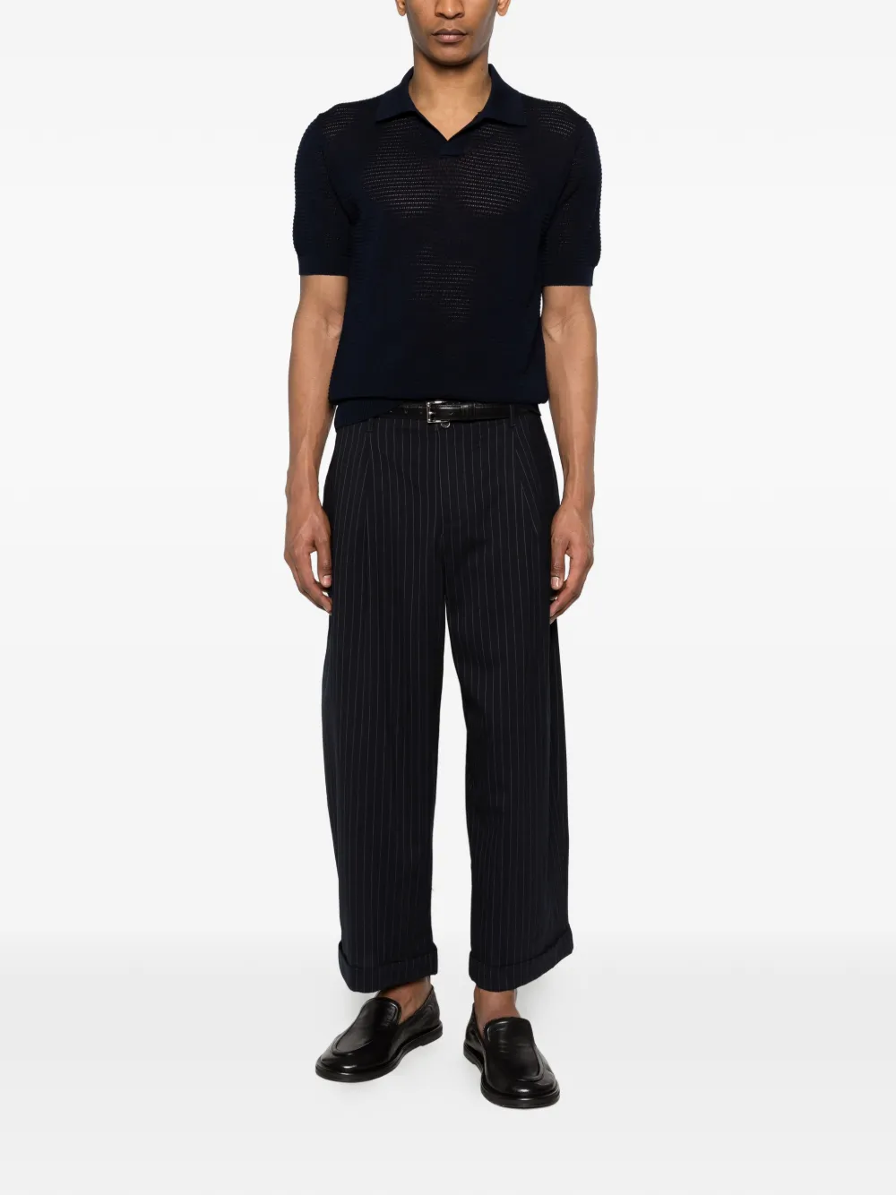 Tagliatore T-shirt met V-hals Blauw