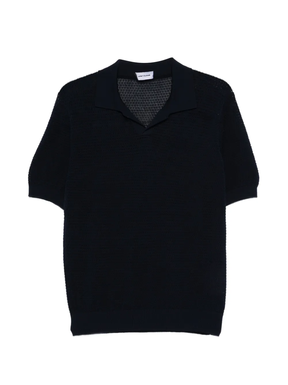 Tagliatore V-neck knitted T-shirt - Blau