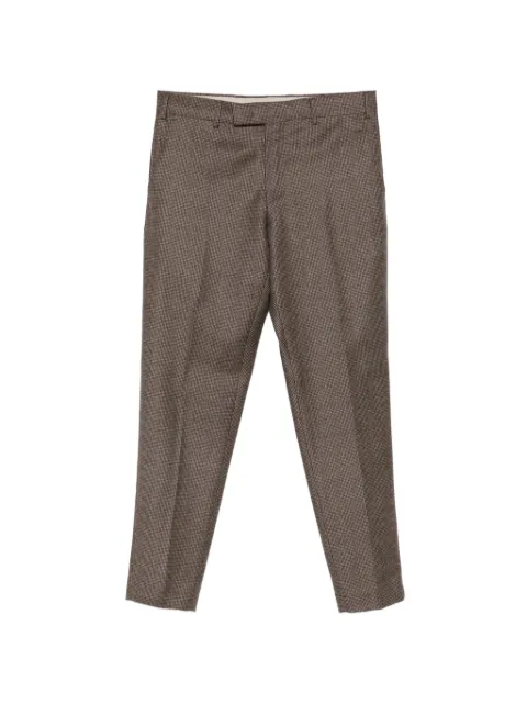 PT Torino pantalones con motivo pied de poule
