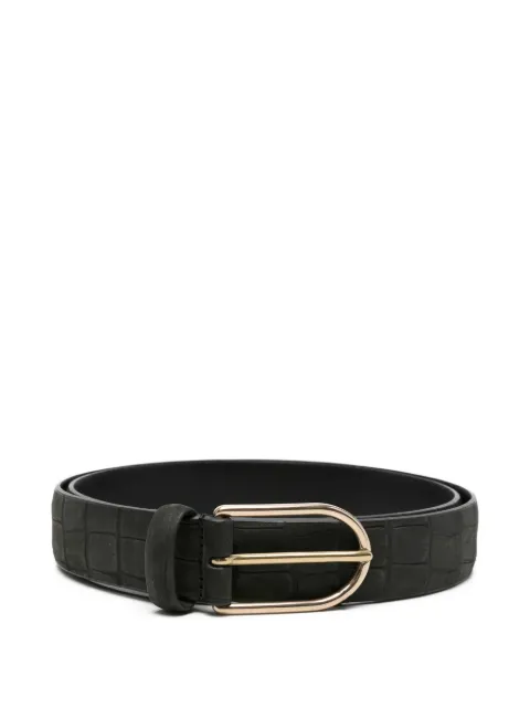 Dell'oglio rounded-buckle leather belt