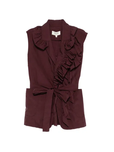 PSOPHIA ruffled tie top