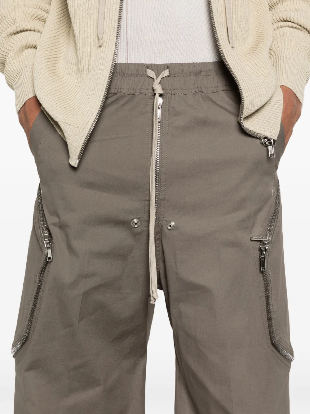 Rick Owens Heizer Belas broek met ritszak Bruin