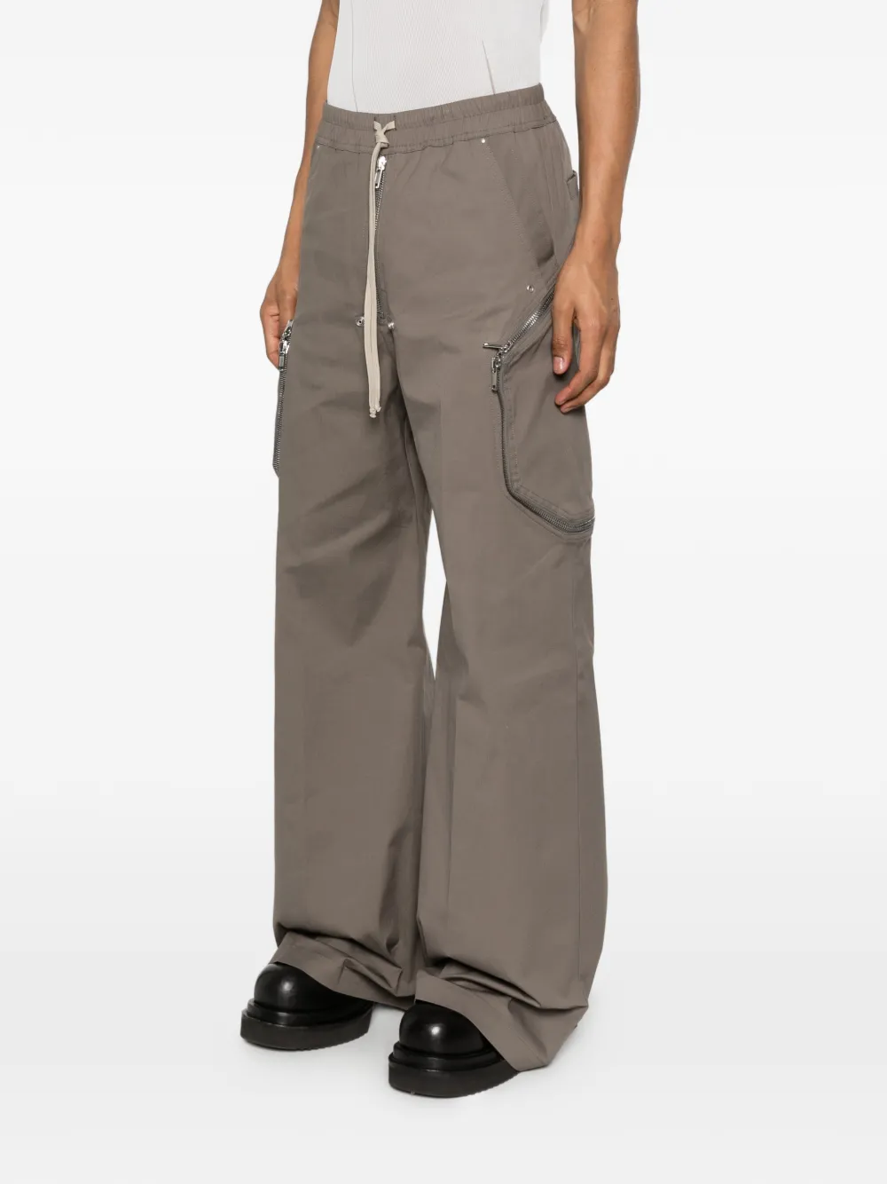 Rick Owens Heizer Belas broek met ritszak Bruin