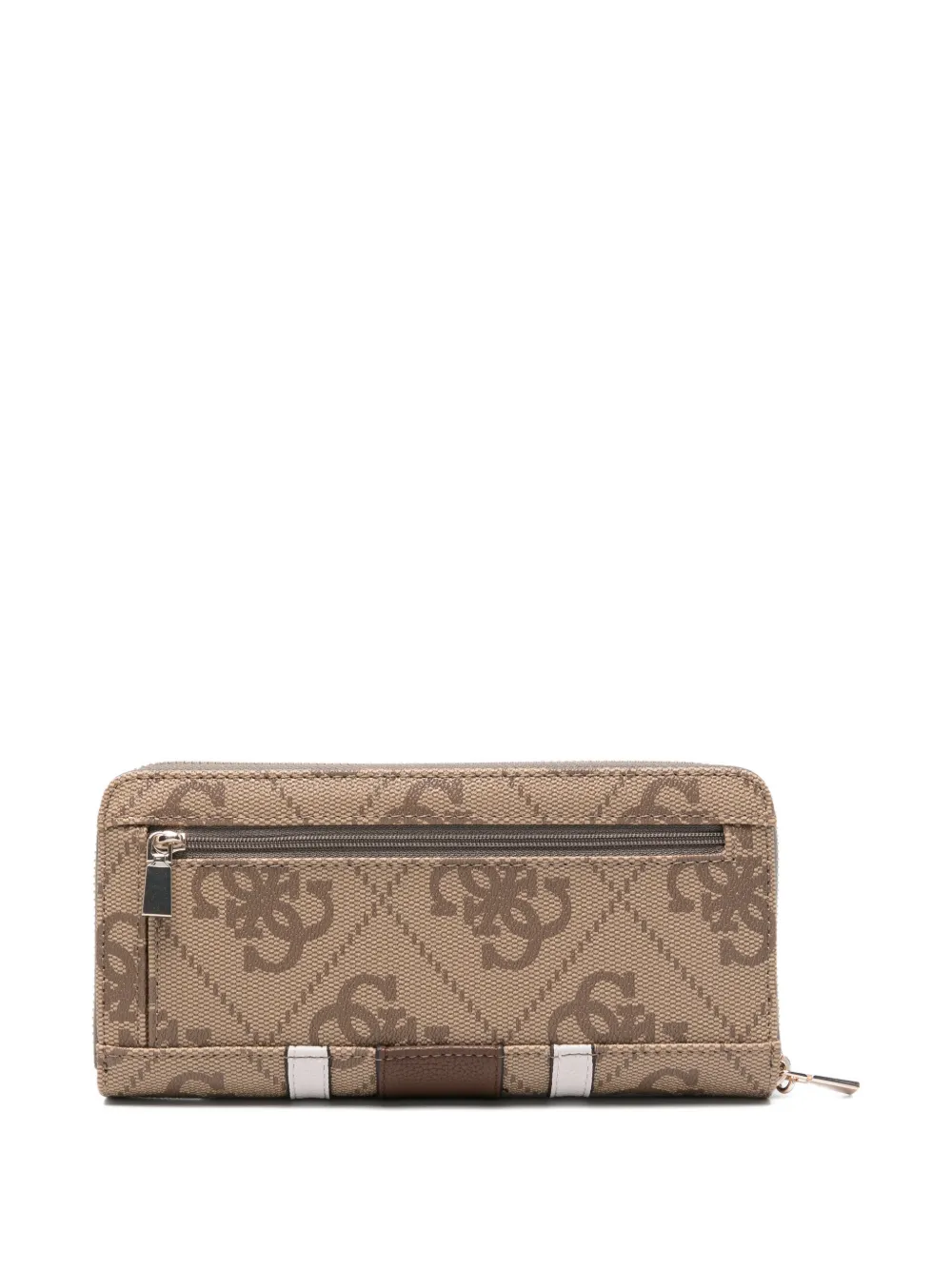  Guess Usa Monogram-pattern Wallet - Brown 