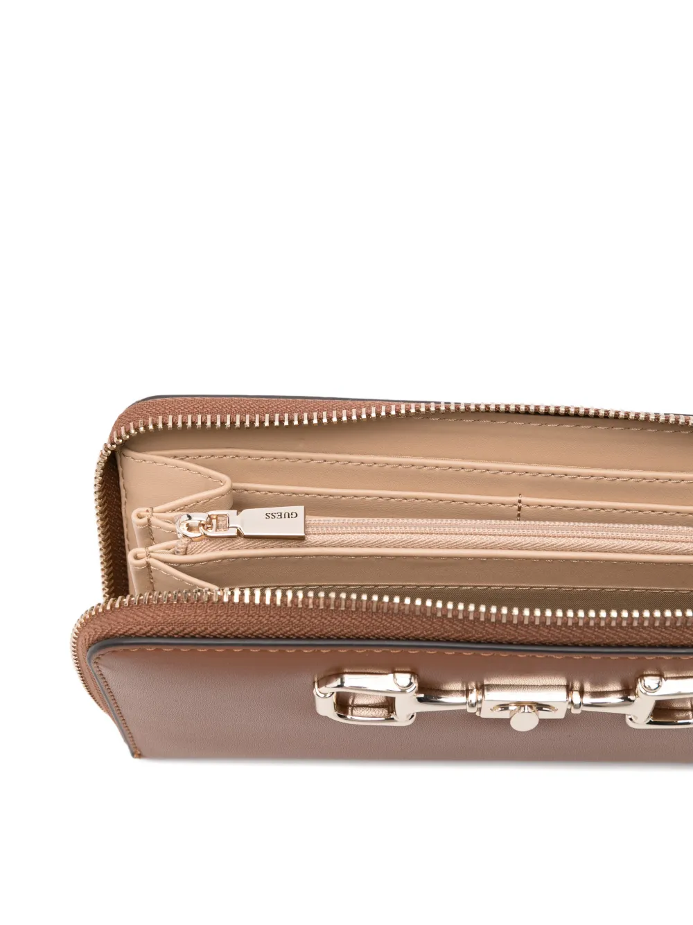  Guess Usa Snaffle-detail Wallet - Brown 