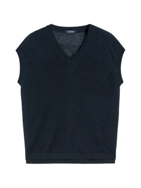 'S Max Mara Ghianda V-neck knitted T-shirt