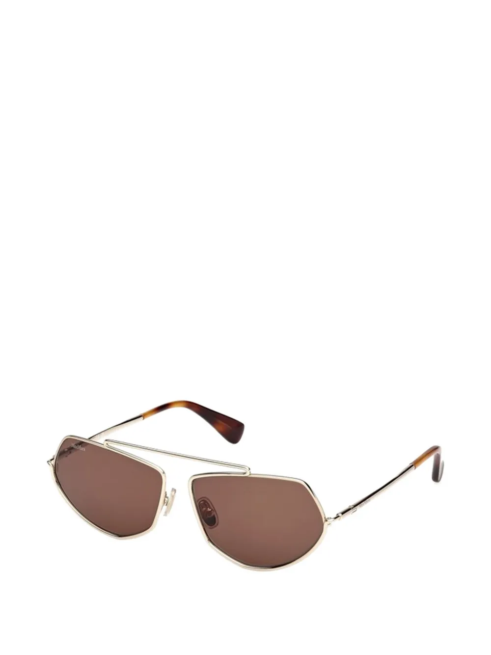  Max Mara Geometric Sunglasses - Gold 