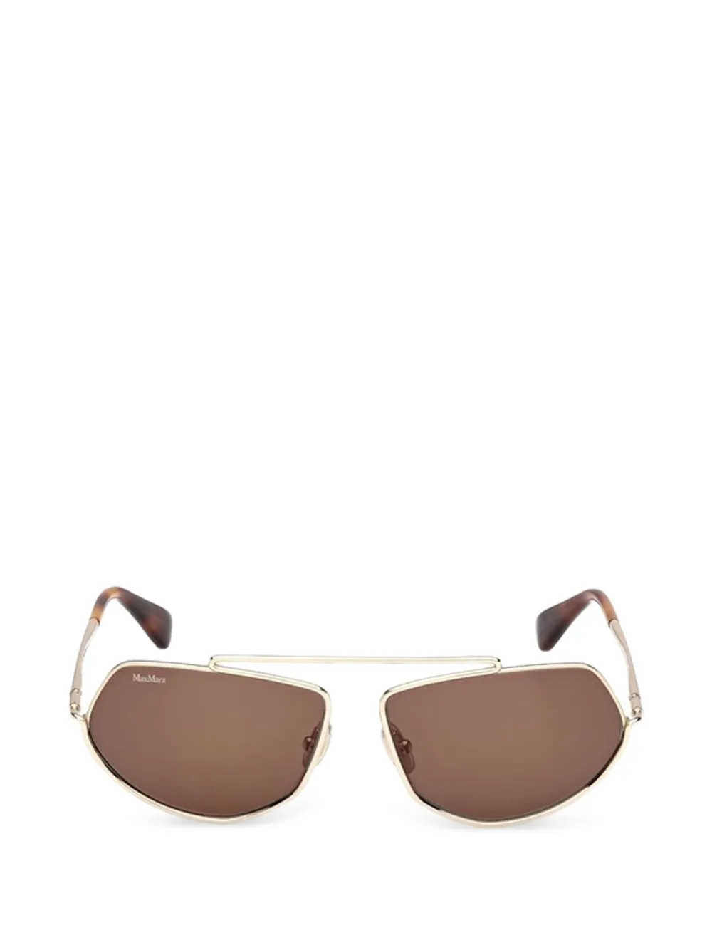 Max Mara geometric sunglasses - Oro