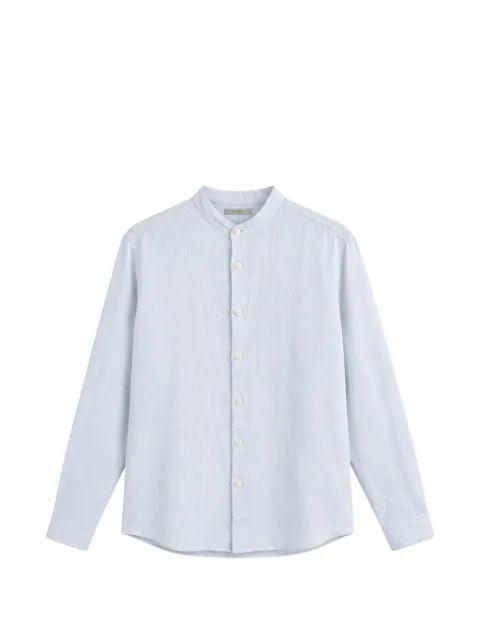 Seventy band-collar linen shirt