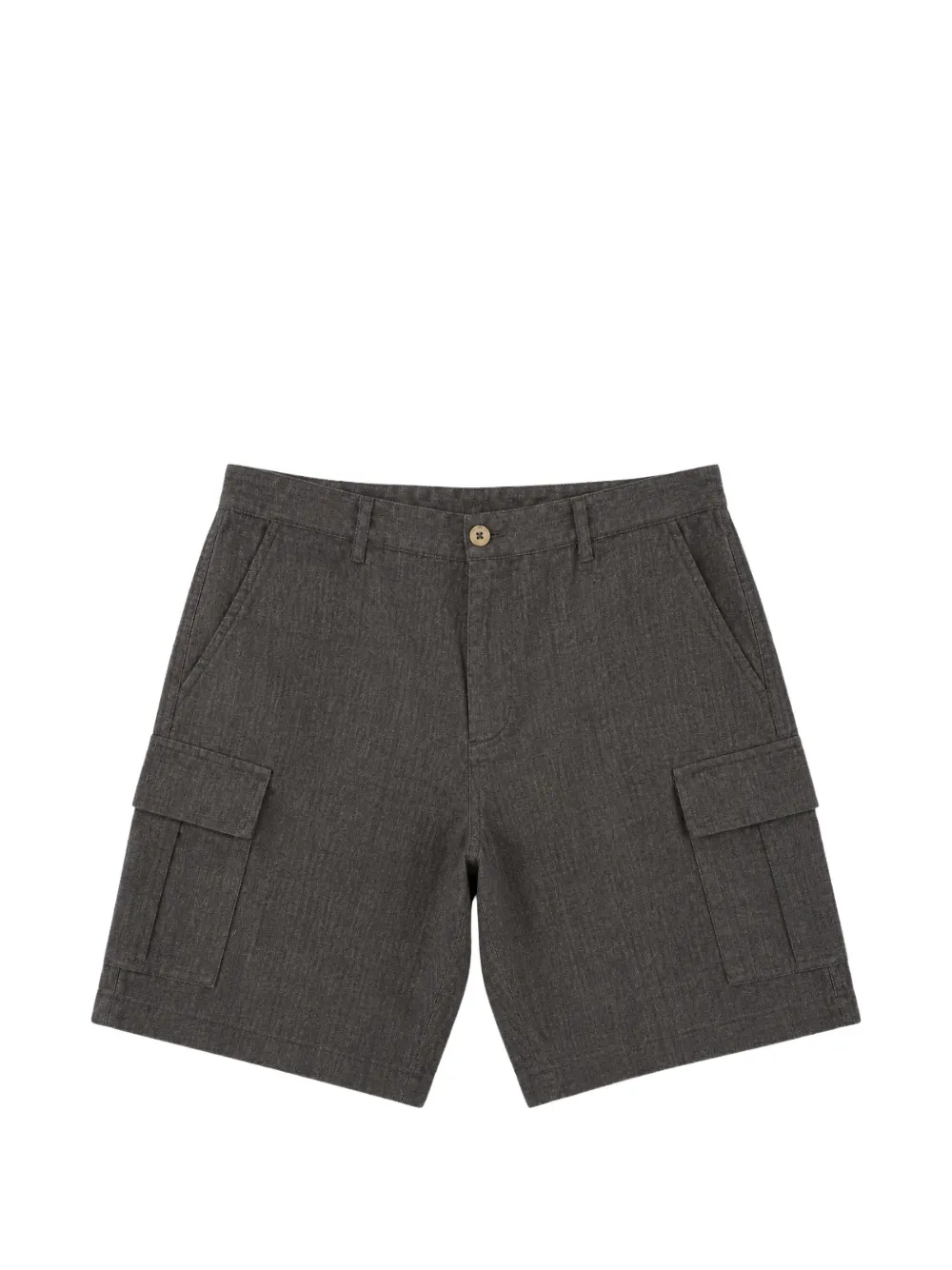 Seventy Linen Cargo Shorts In Gray