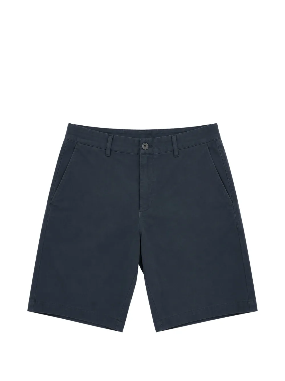 Seventy Gabardine Cotton Chino Shorts In Blue