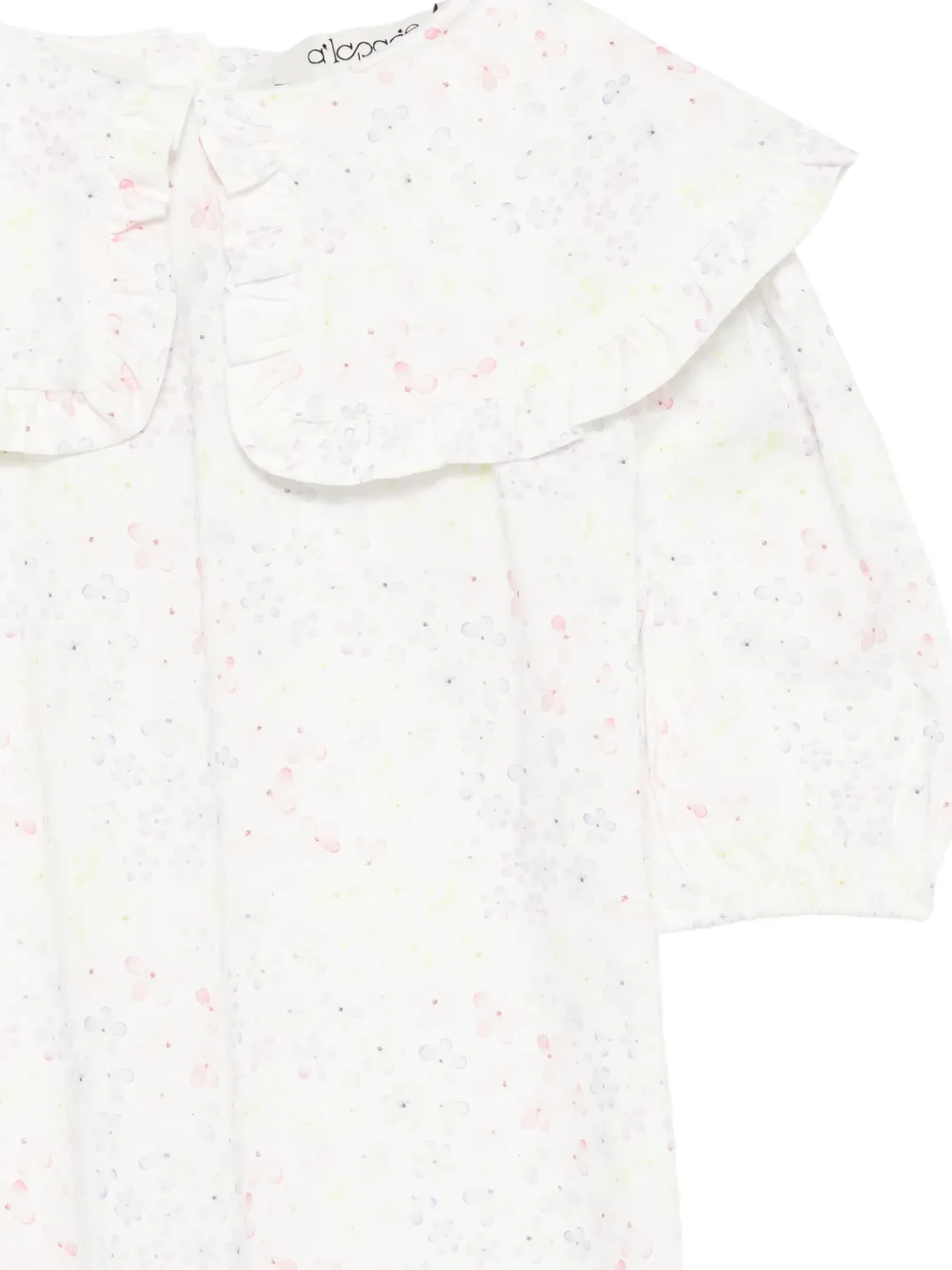  Alapage Ruffled Shorts Set - White 