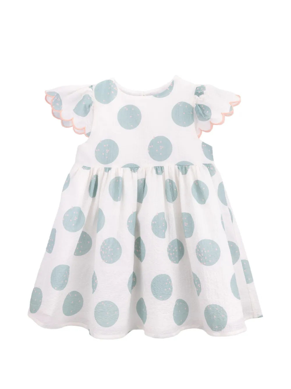 Knot Eve Kleid mit Polka Dots - Nude