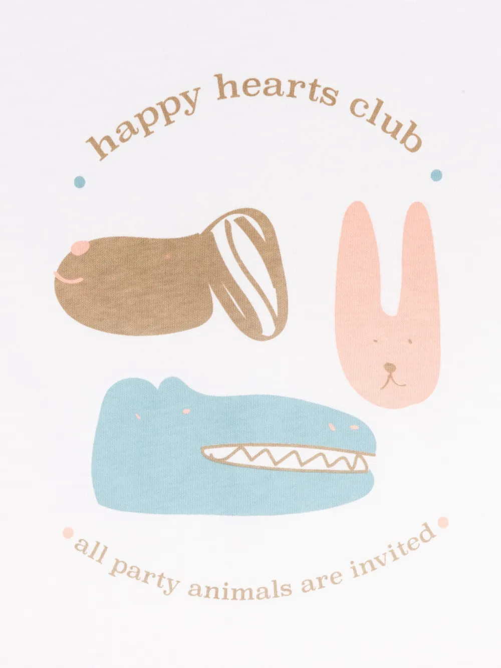 Knot Party Animals grafische prints T-shirt Wit