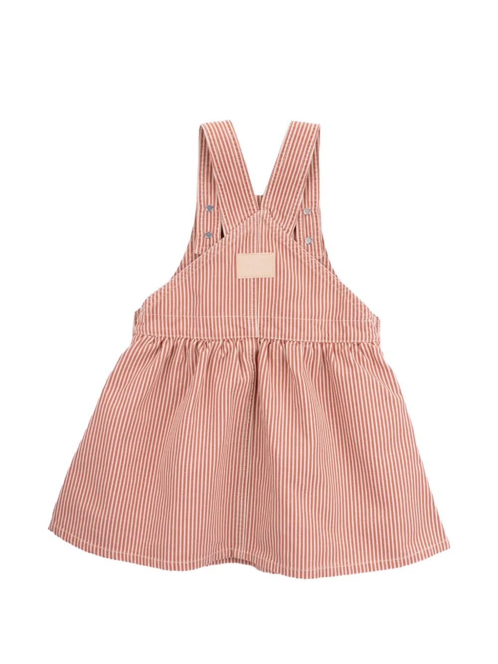  Knot Leticia Striped-pattern Dress - Orange 