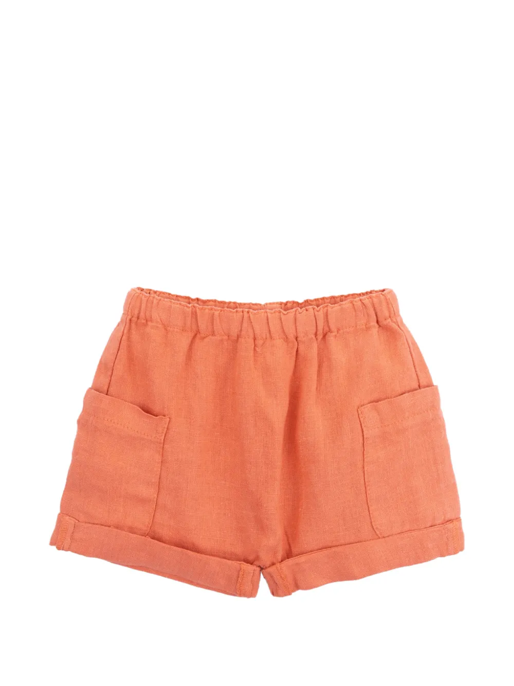 Knot Will pocket cuffed shorts - Arancione