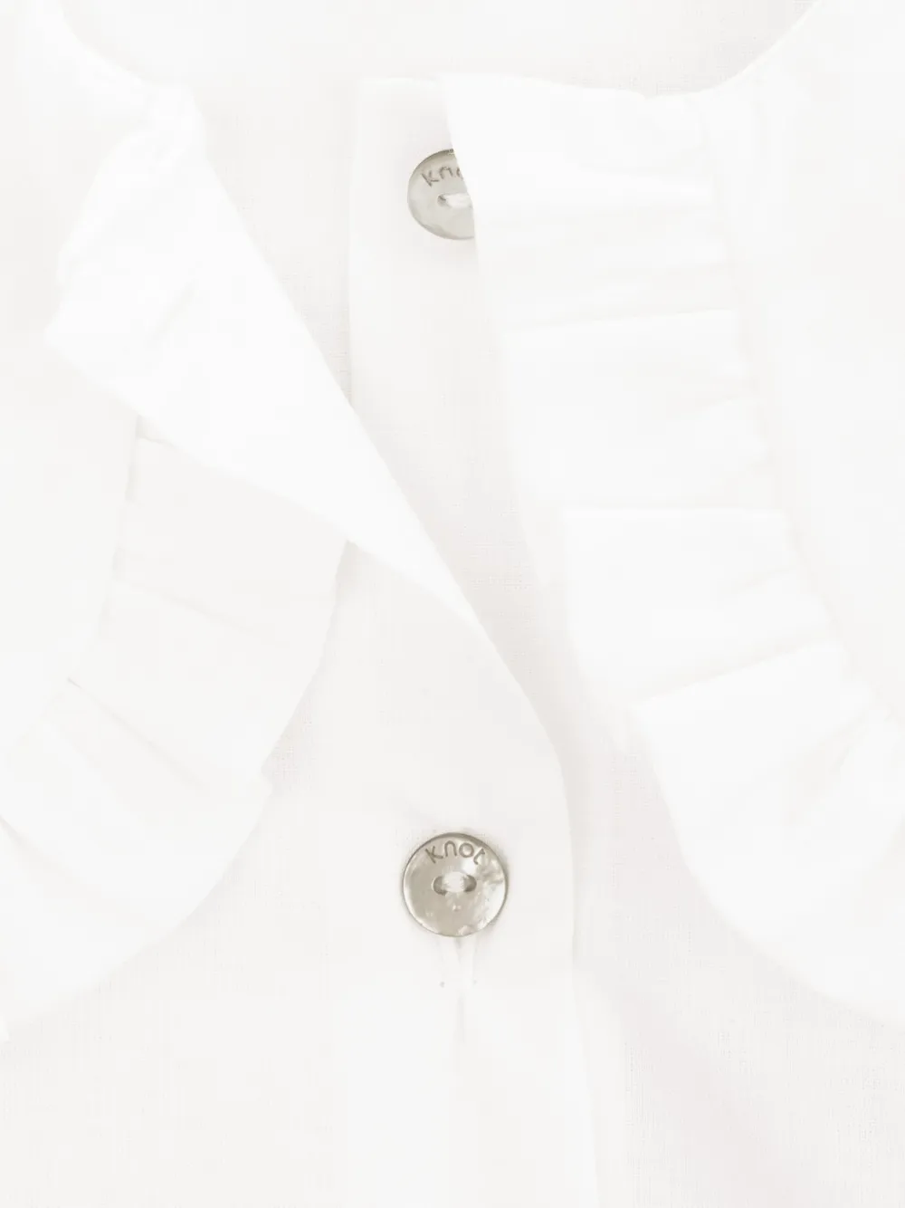  Knot Barbara Ruffled Shirt - White 