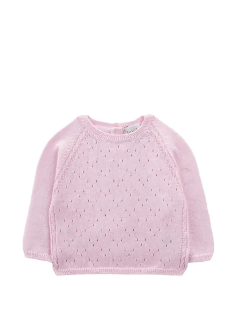 Knot Uzi perforated knit sweater