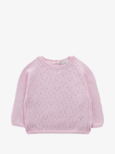 Knot Uzi perforated knit sweater