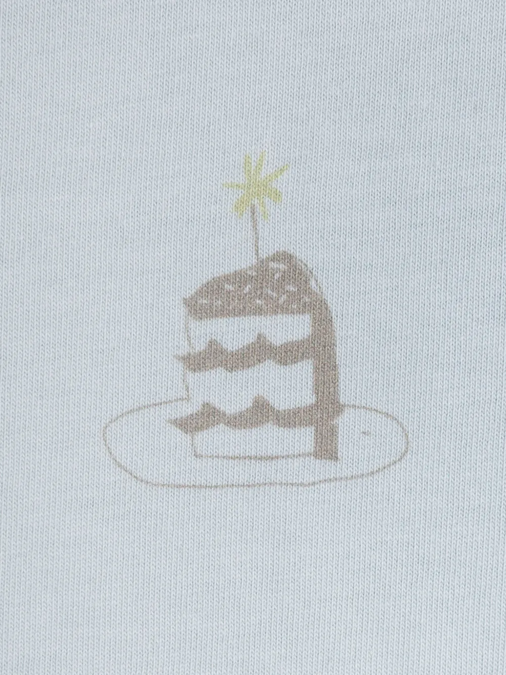 Knot T-shirt met print Blauw