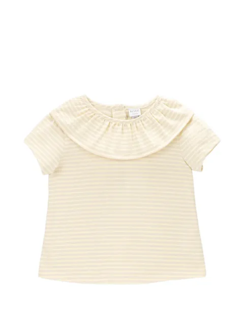 Knot Louise striped ruffled T-shirt