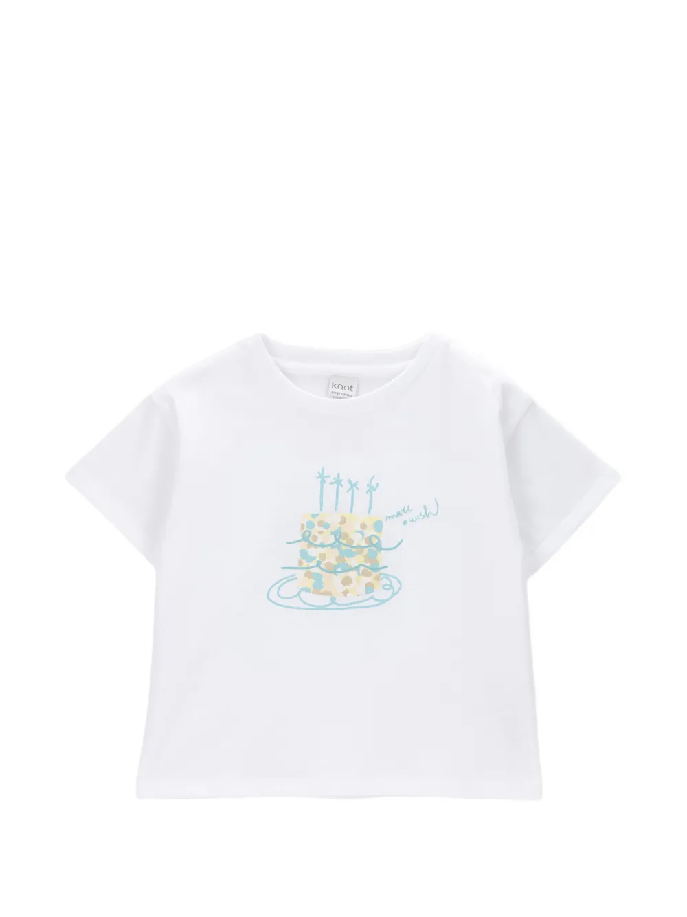 Knot Make a Wish print T-shirt - White