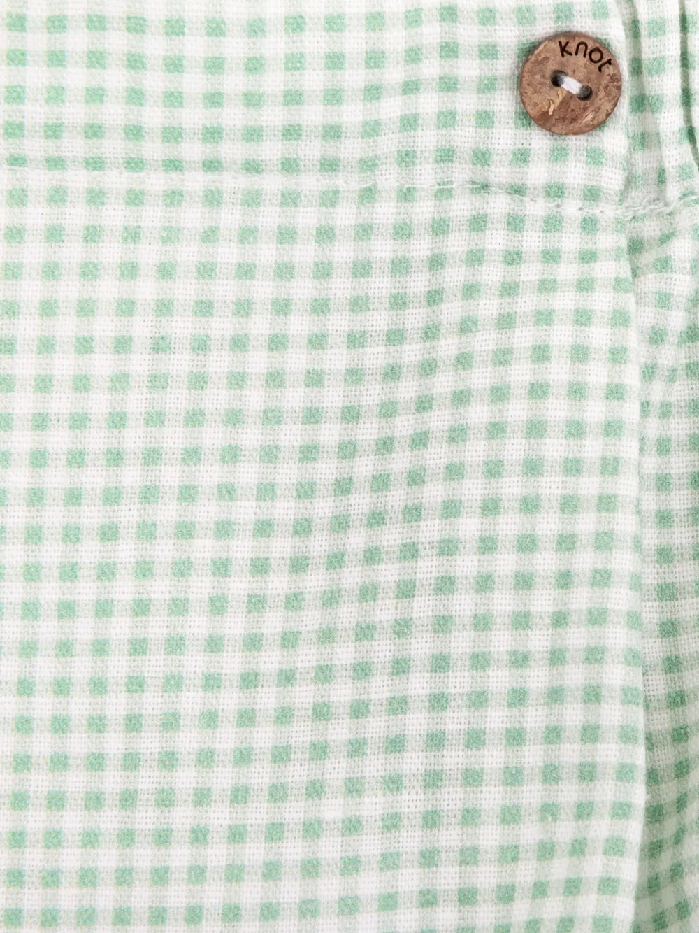  Knot Luca Bloomers Check Shorts - Green 