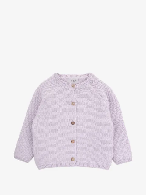 Knot Petal buttoned cardigan