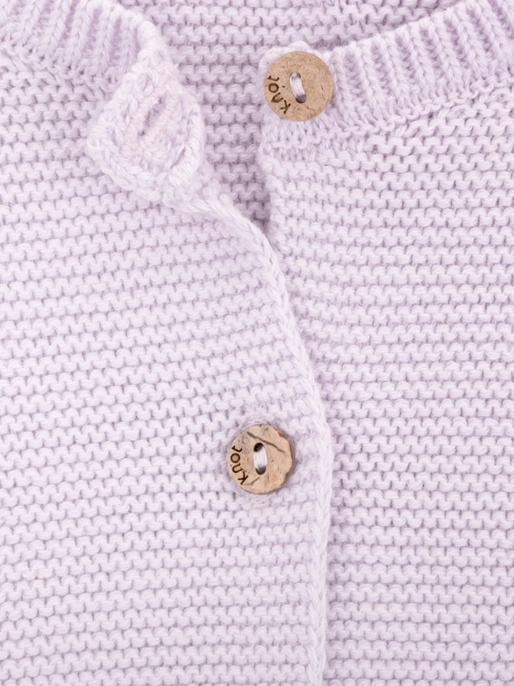  Knot Petal Buttoned Cardigan - Purple 