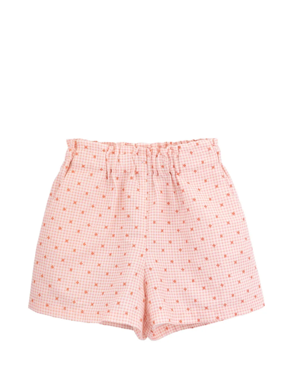 Knot Shorts Anna a quadri - Rosa