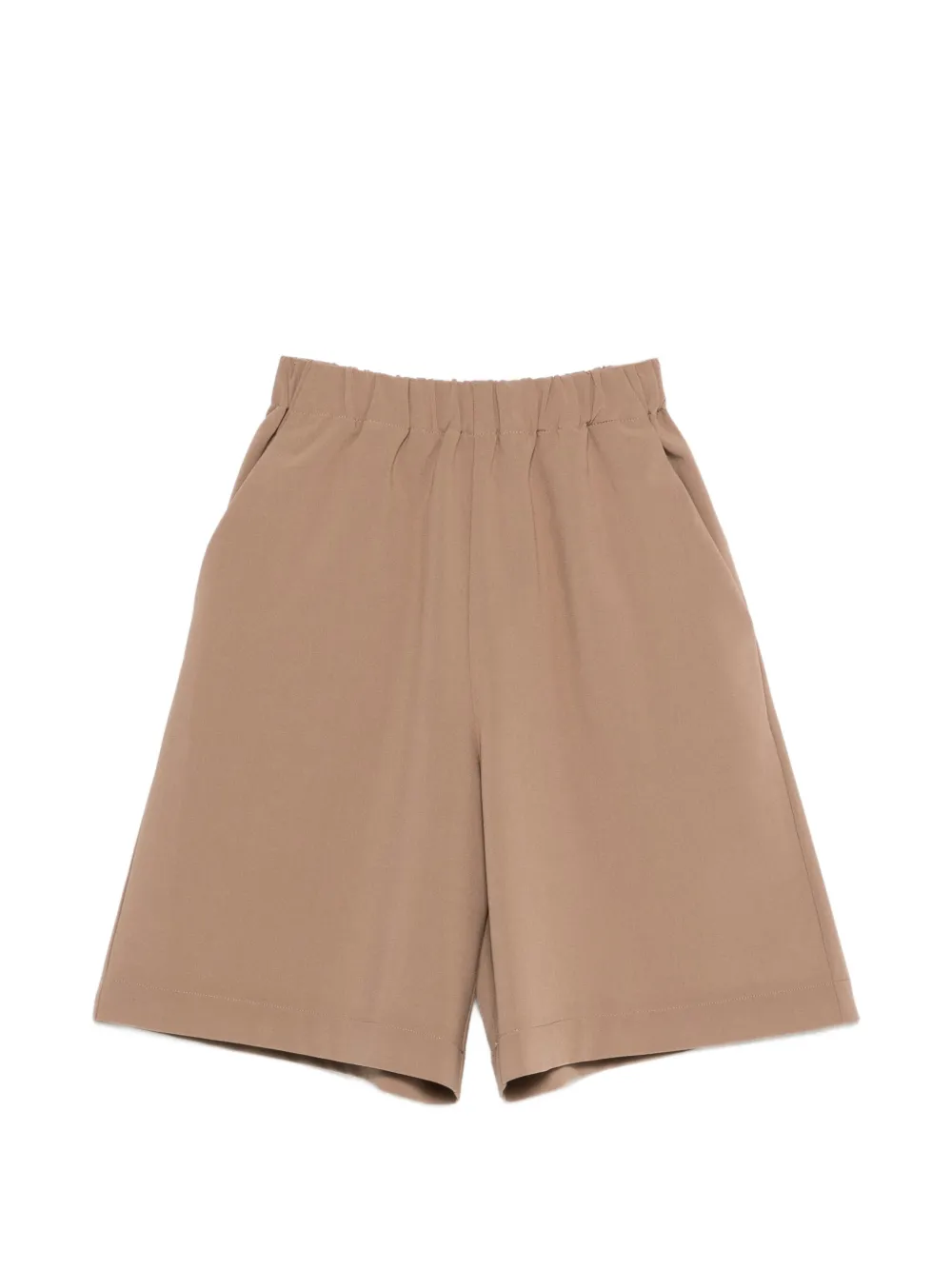 Douuod Kids elasticated waist shorts - Marrone