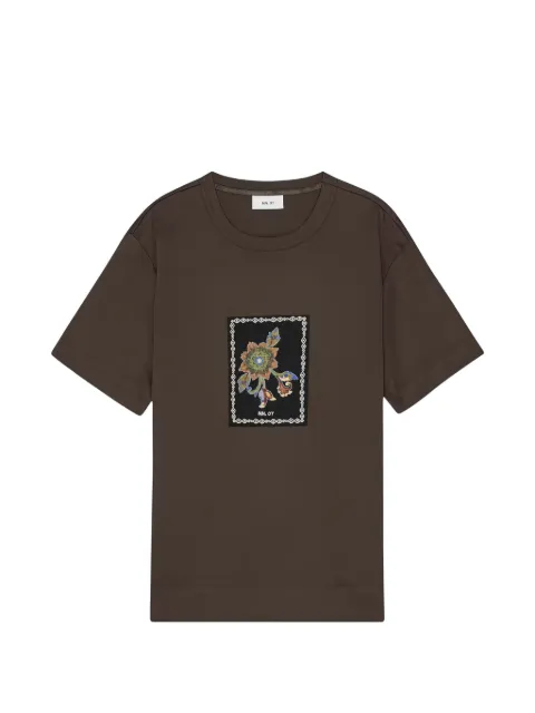 NN07 floral-appliqué T-shirt