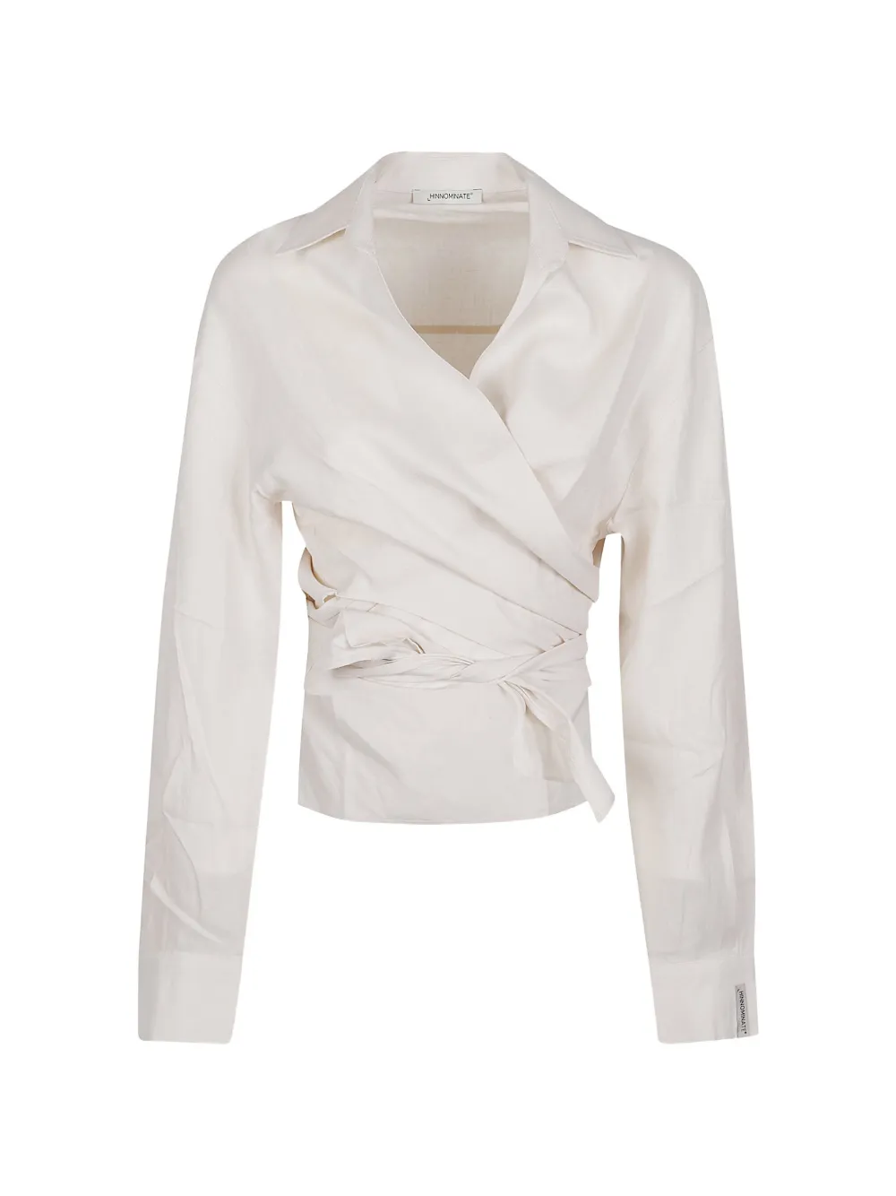 Hinnominate Wrap Shirt In Neutral