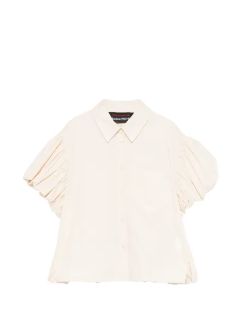 COLLECTION PRIVEE? ruched-sleeve shirt