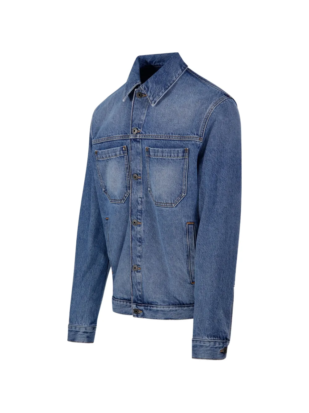 Off-White Denim jack met zak Blauw