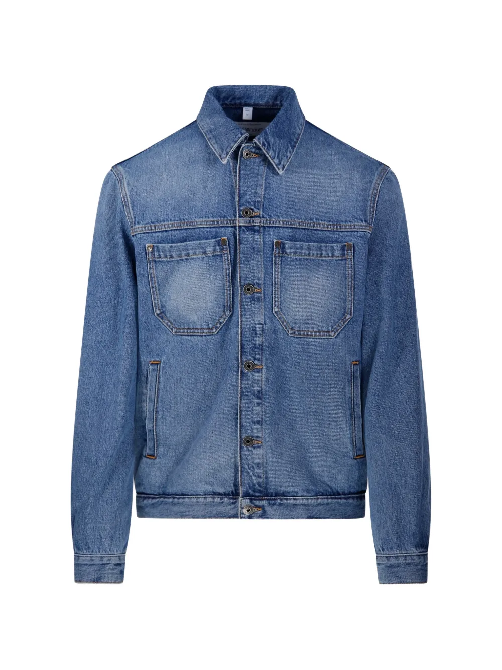 Off-white Pocket Denim Jacket In Blue