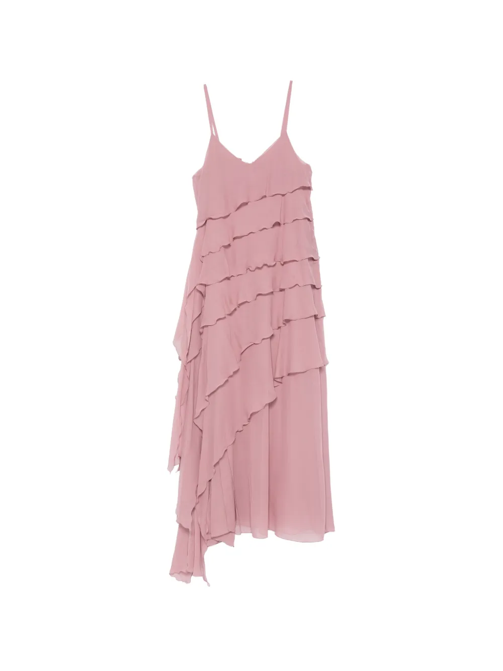 Antonelli Marilyn ruffled dress - Rosa