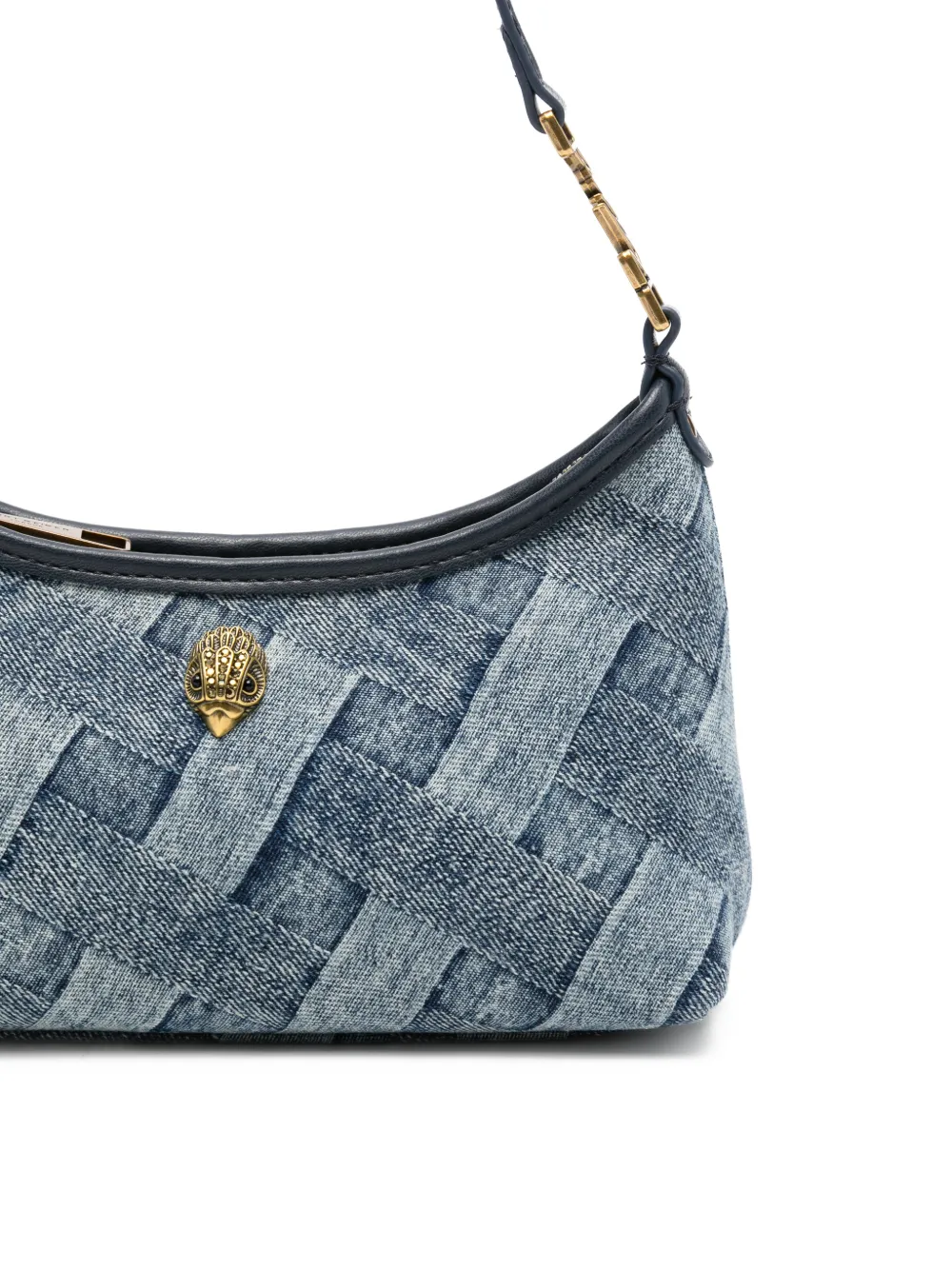 Kurt Geiger London Kurt Sling denim schoudertas Blauw