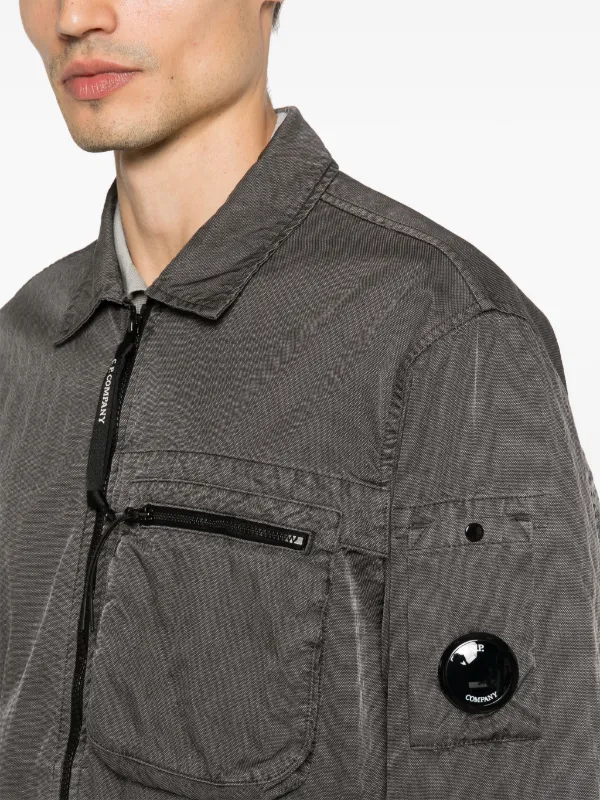 C.P. Company Panama-R Zipped Lens Overshirt | Grey | FARFETCH