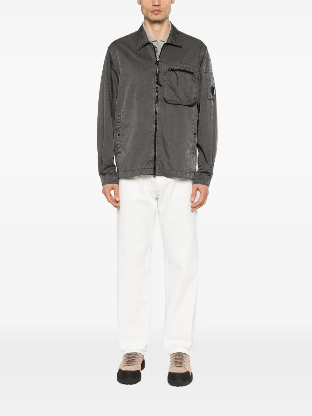 C.P. Company Panama zip pocket jacket - Grigio