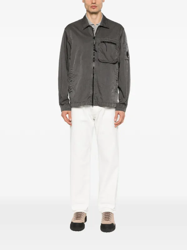 C.P. Company Panama-R Zipped Lens Overshirt | Grey | FARFETCH