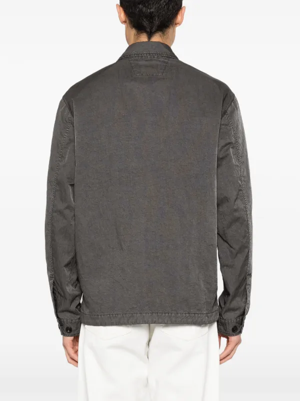 C.P. Company Panama-R Zipped Lens Overshirt | Grey | FARFETCH