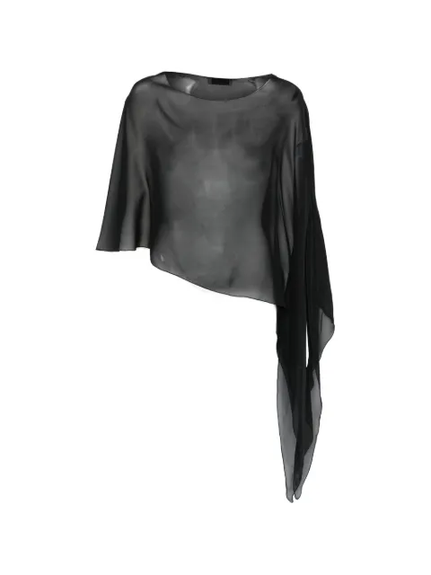 Antonelli Melone asymmetrical poncho