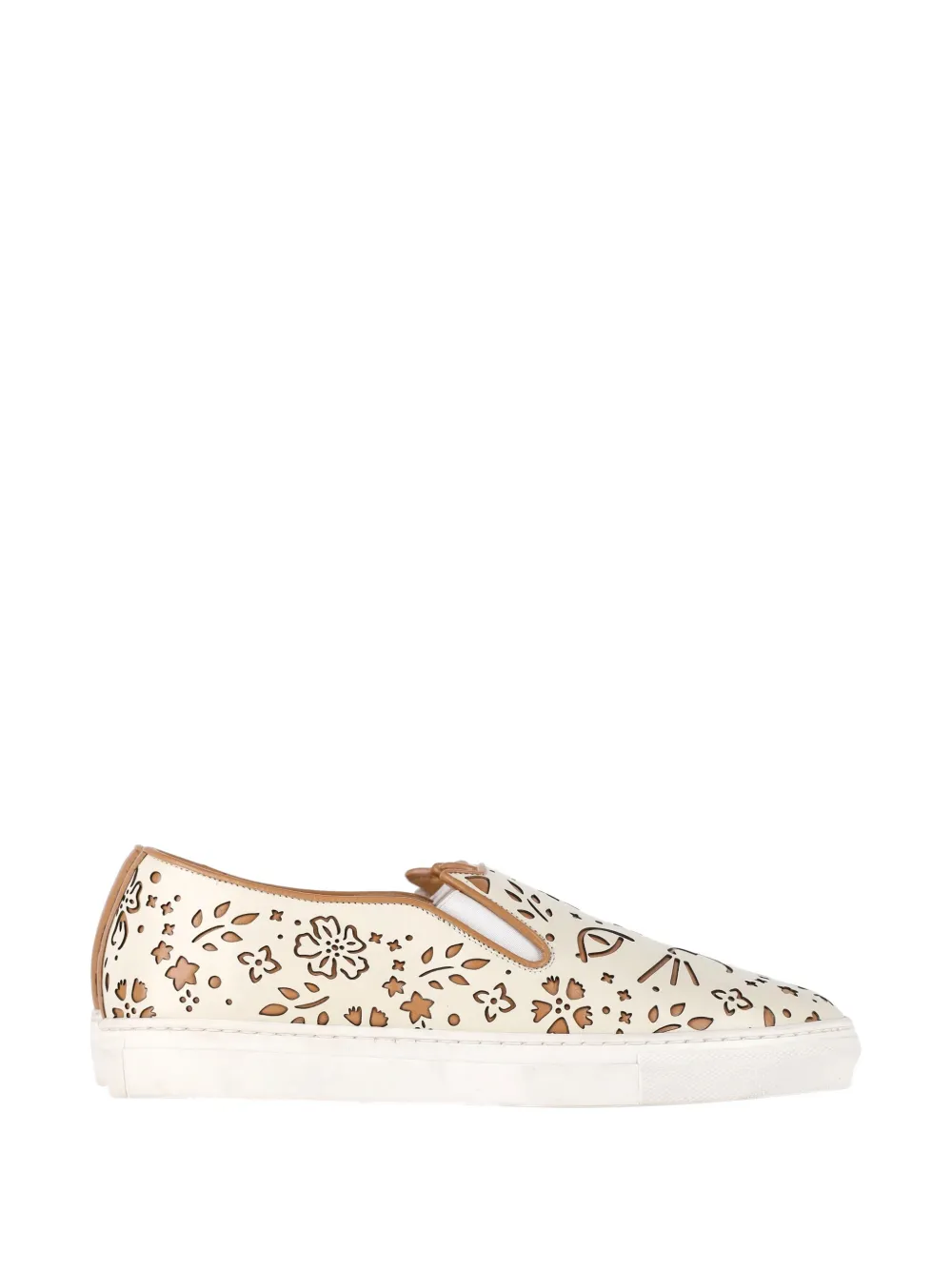 Charlotte Olympia laser-cut slip-ons - Toni neutri