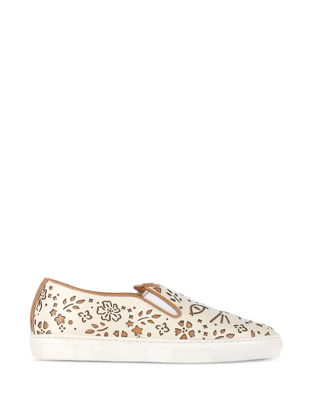 Charlotte Olympia laser-cut slip-ons - Toni neutri