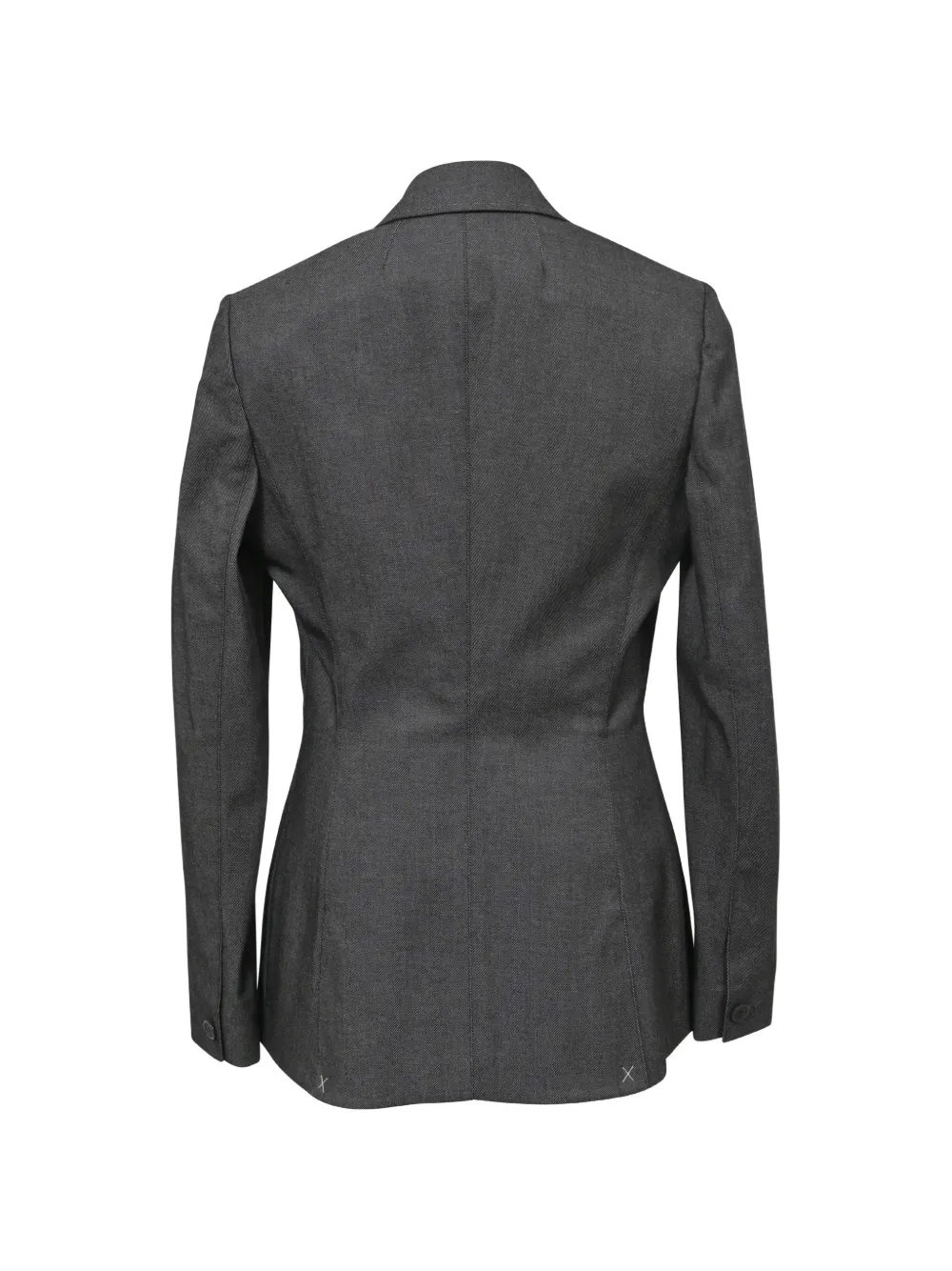 DIOR Pre-owned Single-breasted Blazer In Gray